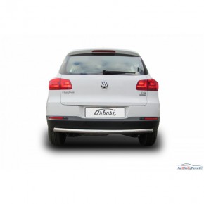 Защита заднего бампера d57 радиусная Volkswagen Tiguan