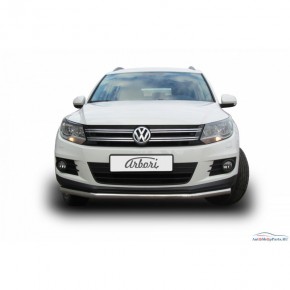 Защита переднего бампера d57 Volkswagen Tiguan