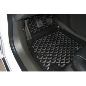 Комплект ковриков в салон (4шт) полиуретан Chevrolet Cruze