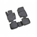 Комплект ковриков в салон (4шт) 3дв полиуретан Mitsubishi Colt - 6 поколение