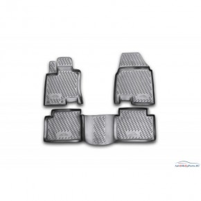 Комплект ковриков в салон (4шт) полиуретан (+2) Nissan Qashqai
