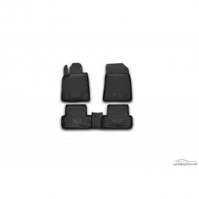Комплект ковриков в салон (4шт) полиуретан Peugeot 407