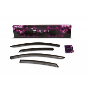 Комплект дефлекторов на окна 4шт на скотч лифтбэк Citroen C5 - 1 поколение