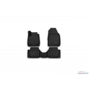 Комплект 3d ковриков в салон (4шт) полиуретан Ford Fiesta - 6 поколение
