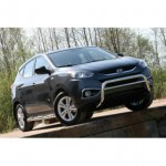 Решетка передняя мини d60 низкая с перемычкой Hyundai IX35