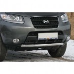 Защита переднего бампера d60 труба Hyundai Santa FE - 2 поколение