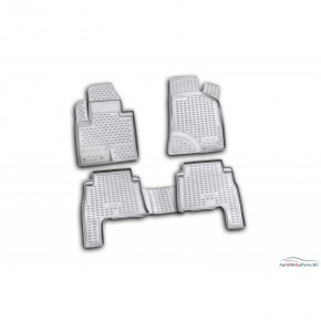 Комплект ковриков в салон (4шт) полиуретан Hyundai Santa FE - 2 поколение