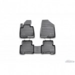 Комплект ковриков в салон (4шт) полиуретан Hyundai Santa FE - 3 поколение