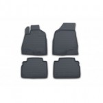 Комплект ковриков в салон (4шт) полиуретан серые KIA Rio - 2 поколение
