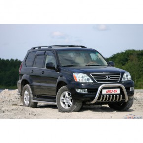 Решетка передняя мини d76 низкая с защитой Lexus GX 470