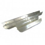 Накладки на внутренние пороги 4шт с рисунком на металл Mazda 2 - 2 поколение