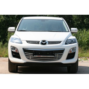 Декоративные элементы решетки радиатора d16 верхние 2шт хром Mazda CX7