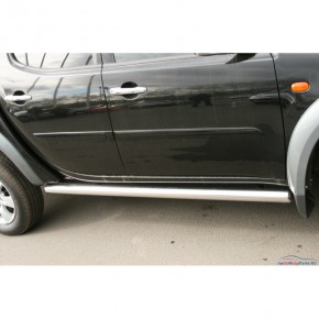 Пороги d76 труба 2шт Mitsubishi L200