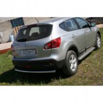 Защита задняя d42 Nissan Qashqai