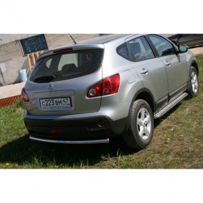 Защита задняя d42 Nissan Qashqai