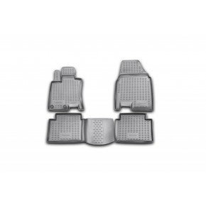 Комплект ковриков в салон (4шт) полиуретан (+2) Nissan Qashqai