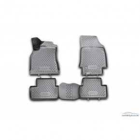 Комплект 3d ковриков в салон (4шт) полиуретан Renault Fluence