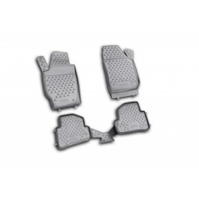 Комплект ковриков в салон (4шт) полиуретан Nissan X-TRAIL - 2 поколение