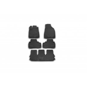 Комплект ковриков в салон (5шт) полиуретан Toyota HighLander - 3 поколение