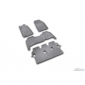 Комплект ковриков в салон (4шт) полиуретан Toyota Land Cruiser 200