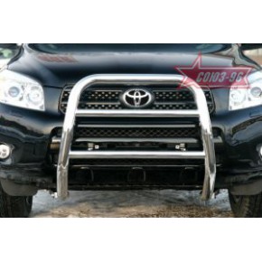 Решетка передняя мини d60 высокая Toyota RAV4 - 3 поколение