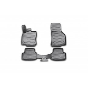 Комплект 3d ковриков в салон (4шт) полиуретан Volkswagen Golf 7