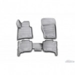 Комплект 3d ковриков в салон (4шт) полиуретан Volkswagen Touareg