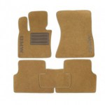 Комплект ковриков в салон (5 шт) текстиль бежевые BMW E53 X5