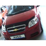 Дефлектор капота темный (хэтчбэк) Chevrolet Aveo T255 хетчбек