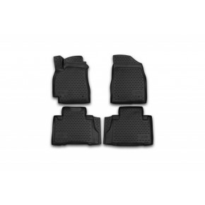 Комплект 3d ковриков в салон (4 шт) полиуретан Geely Emgrand
