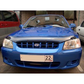 Дефлектор капота темный тагаз Hyundai Accent + ТАГАЗ