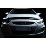 Дефлектор капота темный Hyundai Solaris