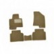 Комплект ковриков в салон (5 шт) акпп текстиль бежевые (хэтчбэк) / (универсал) KIA Ceed - 2 поколение