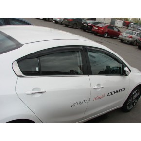 Комплект дефлекторов на окна 4 шт KIA Cerato - 3 поколение