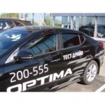 Комплект дефлекторов на окна 4 шт (седан) KIA Optima