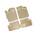 Комплект ковриков в салон (4 шт) полиуретан бежевые Lexus GS300 / 430