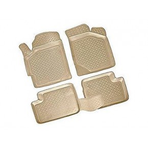 Комплект ковриков в салон (4 шт) полиуретан бежевые Lexus GS300 / 430
