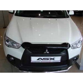 Дефлектор капота темный короткий Mitsubishi ASX