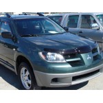 Дефлектор капота темный Mitsubishi OutLander - 1 поколение CU0W