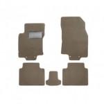 Комплект ковриков в салон (5 шт) текстиль бежевые Nissan X-TRAIL - 3 поколение