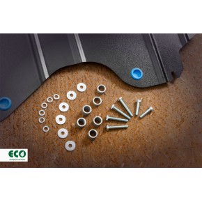 Защита бензобака + крепеж 2,0 бензин 1,6 дизель мкпп / вариатор Nissan X-TRAIL - 3 поколение