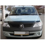 Дефлектор капота темный (универсал) Renault Logan - 1 поколение