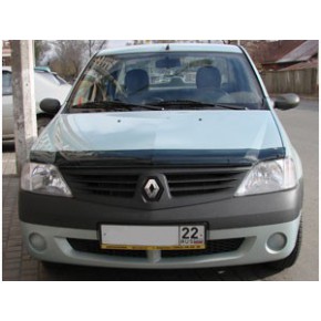 Дефлектор капота темный (универсал) Renault Logan - 1 поколение