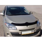 Дефлектор капота темный (хэтчбэк) Renault Megane - 3 поколение