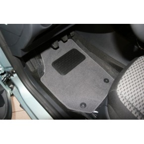 Комплект ковриков в салон (5 шт) текстиль (универсал) Skoda Fabia - 2 поколение Mk2 / Roomster