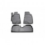 Комплект ковриков в салон (4 шт) полиуретан Toyota HighLander - 2 поколение