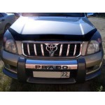 Дефлектор капота темный Toyota Land Cruiser Prado 120
