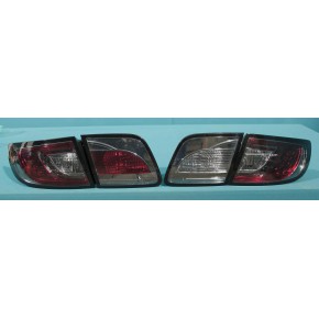 Тюнинг - комплект задних фонарей (внеш+внутр) светодиодные тонированные (седан) Mazda 3 - 1 поколение