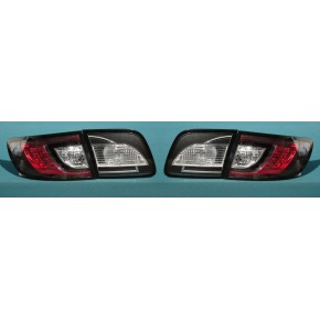 Тюнинг - комплект задних фонарей (внеш+внутр) светодиодные черные (седан) Mazda 3 - 1 поколение