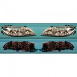 Тюнинг - комплект линзованных фар ангельские глаз с корректором хром (седан) Mazda 6 - 1 поколение